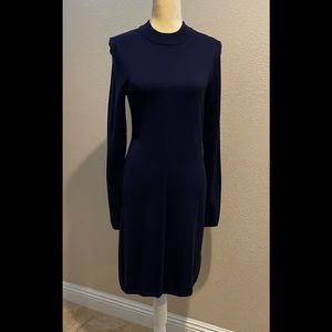 Guess Sexy Navy Back Cut-out Bodycon Sweater Dress. NWT  XL